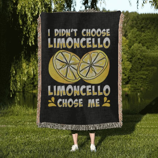 Italian Limoncello Lover Lemon Liquor Drinker Woven Blankets