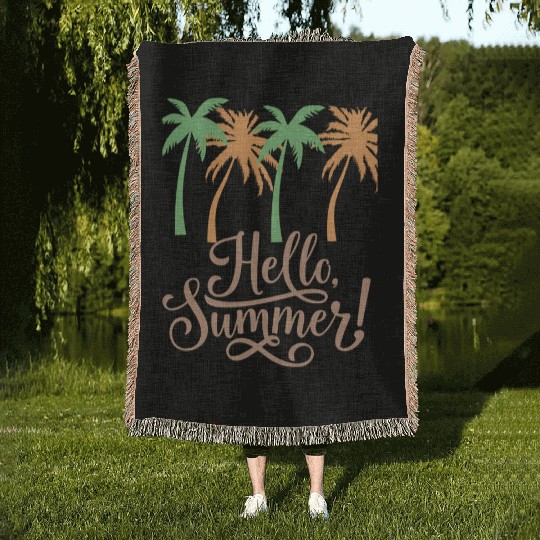 Hello Summer Woven Blankets