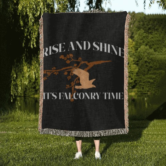 Falconry Bird Falcon Hunting Falconer Woven Blankets