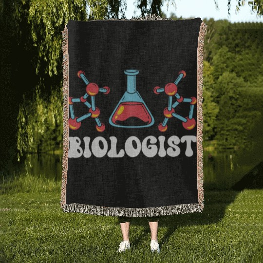 Biologist Biologists Job Biology Lover Woven Blankets