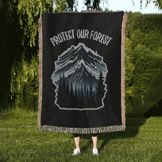 Natur Wildlife Outdoor Forest Camping Hiking Woven Blankets