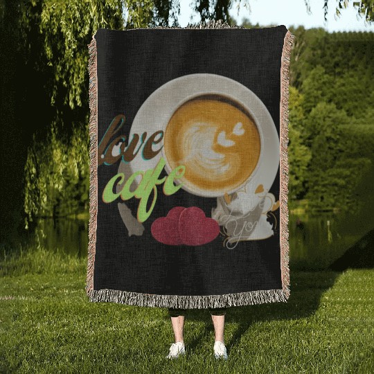 Chemise de café et de psychologie, Woven Blankets drôle d