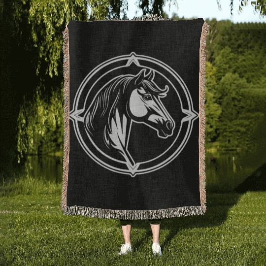 Horse Equine Pony Woven Blankets