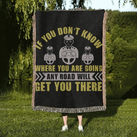 US Truck driver Gift Woven Blankets