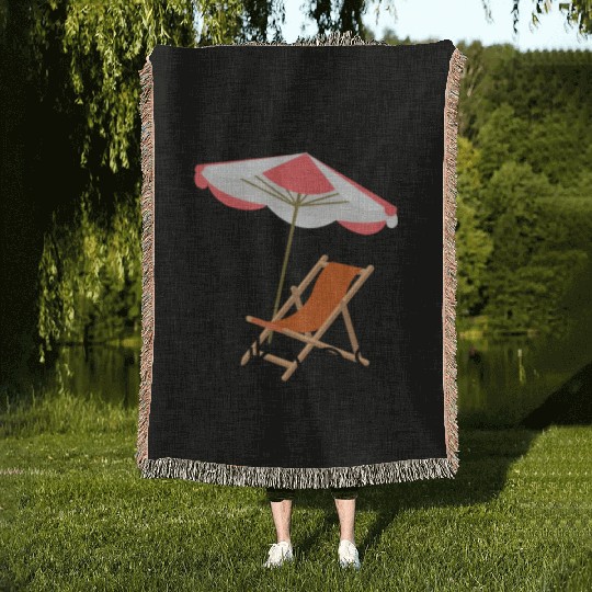 "Beach Vibes Woven Blankets: Embrace the Sun and Sand!"