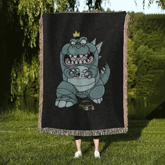 Funny Animal Face Woven Blankets