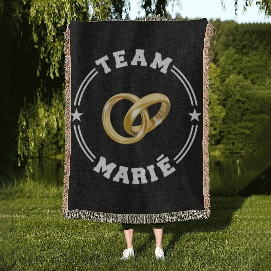 TEAM MARIE College Round W Woven Blankets