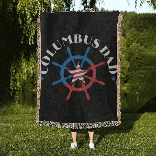 Christopher Columbus Italian American Columbus Day Woven Blankets