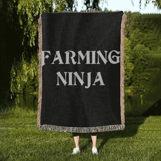 Farming Ninja Proud Farmer Woven Blankets For Farmer