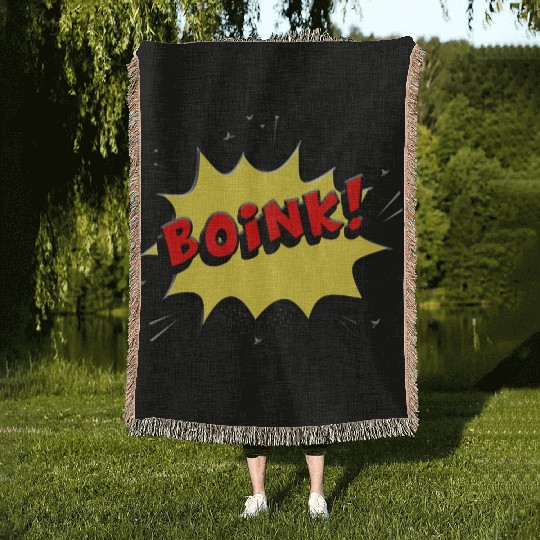 BOINK red nature Woven Blankets