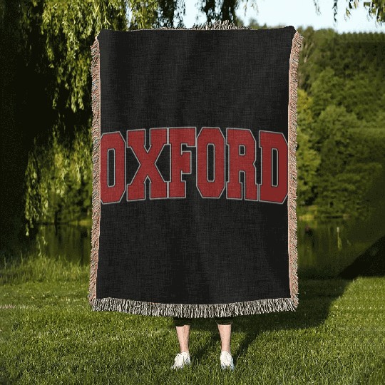 Oxford United Kingdom Varsity Style Uk Sports Woven Blankets