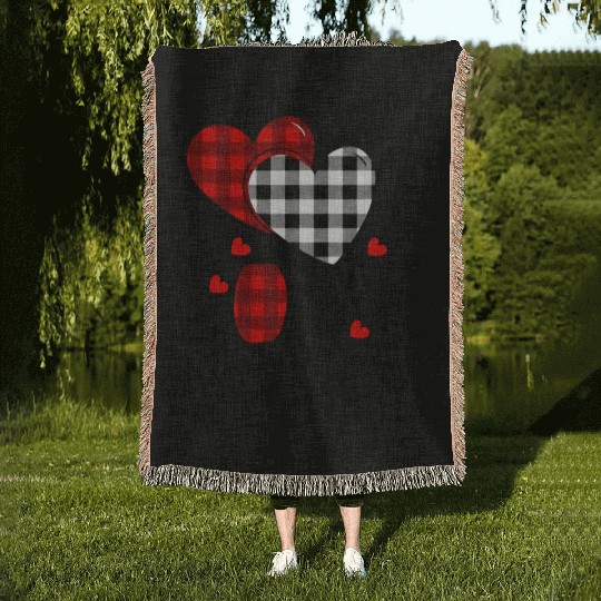 Teacher Life Valentines Day Woven Blankets