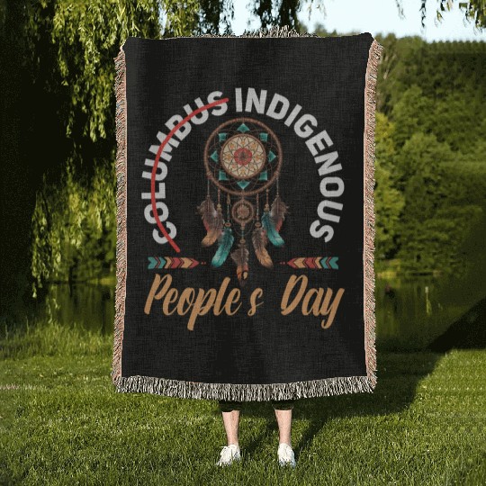 Aboriginal Indians Indigenous Native American Day Woven Blankets