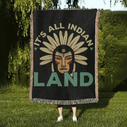 Aboriginal Indians Indigenous Native American Day Woven Blankets