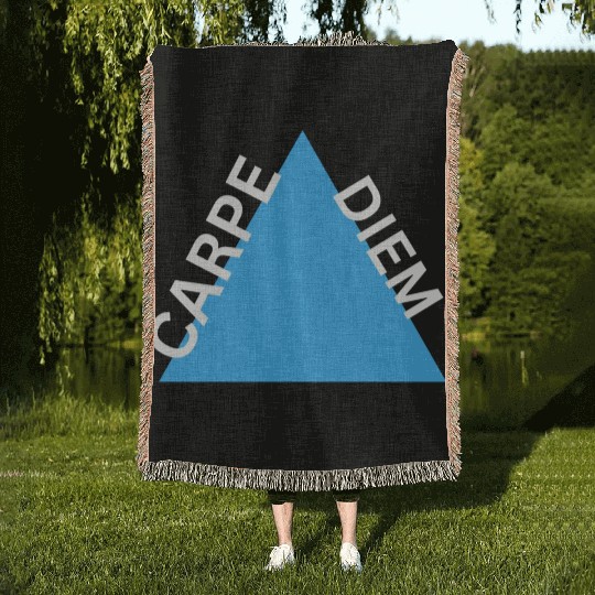 "Carpe Diem Woven Blankets: Seize the Day in Style!"