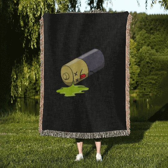 I'm Tired Out Of Battery Tired Mom Tired Dad Low Woven Blankets