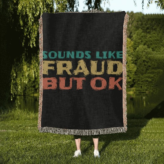 Sounds Like fraud but ok, green,yellow, orange Woven Blankets