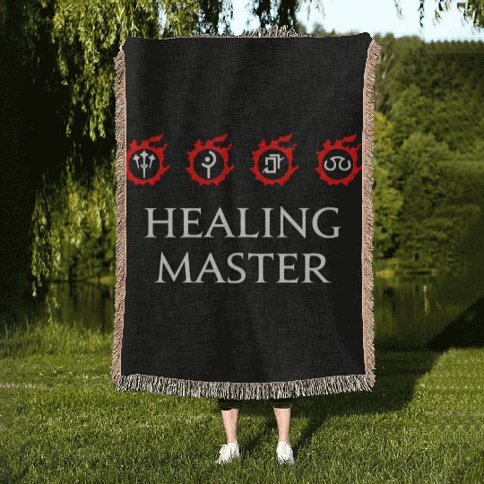 Healing Master For Warriors of Light Darkness Woven Blankets