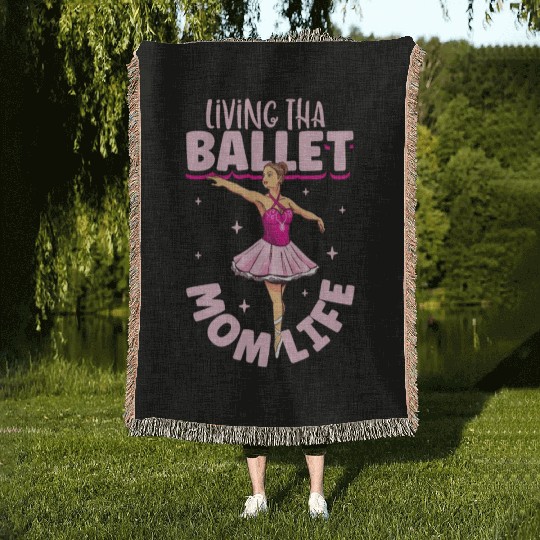 Ballet Ballerina Dance Dancer Dancing Ballet Gift Woven Blankets