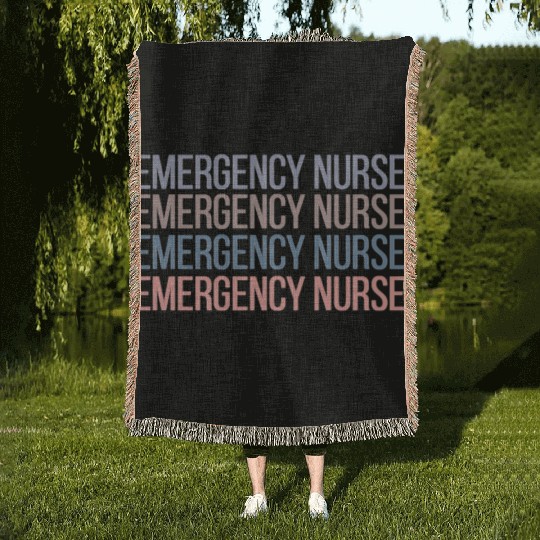 Er Nurse Emergency Room Nurse Registered Nurse Woven Blankets