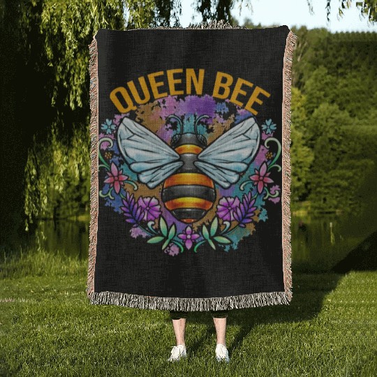 Queen Bee Gardening Woven Blankets