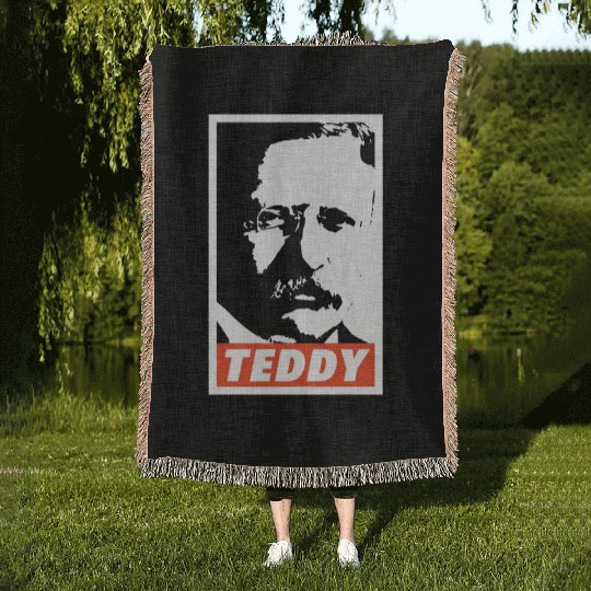 Teddy Roosevelt Woven Blankets