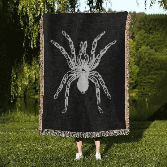Scary Spider Halloween Tarantula Pet Woven Blankets