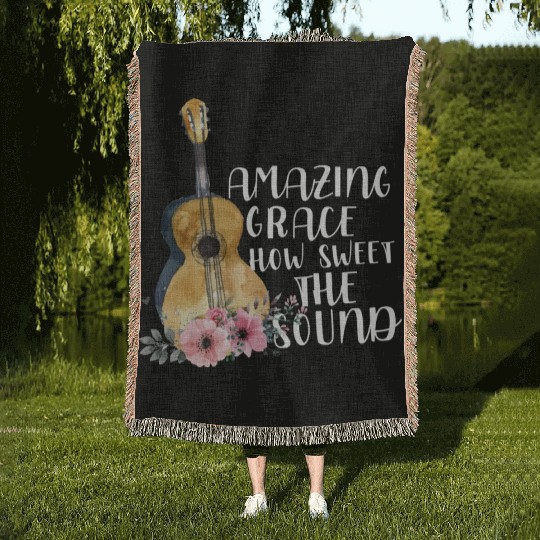 Amazing Grace How Sweet The Sound Woven Blankets