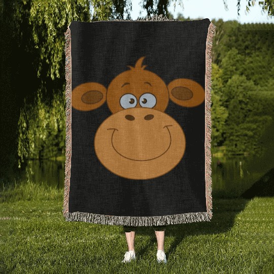 Monkey Face Woven Blankets