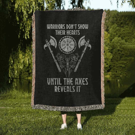 Thor North God Symbols Woven Blankets