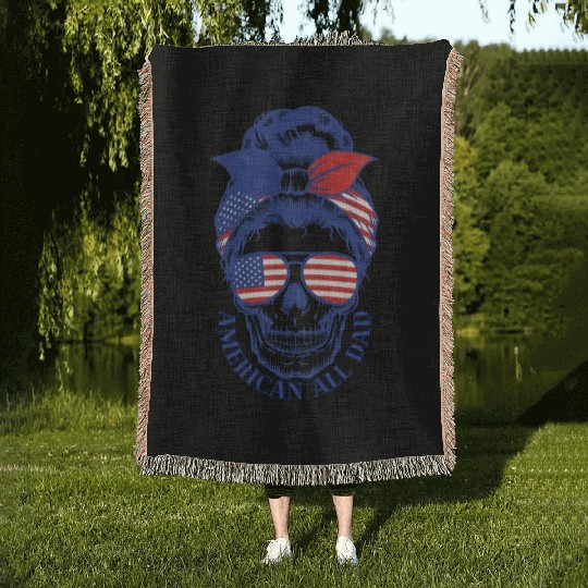 American Dad Woven Blankets, Retro American Dad Woven Blankets,
