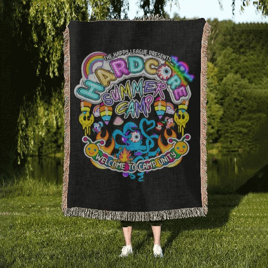 Hardcore Summer Camp Woven Blankets