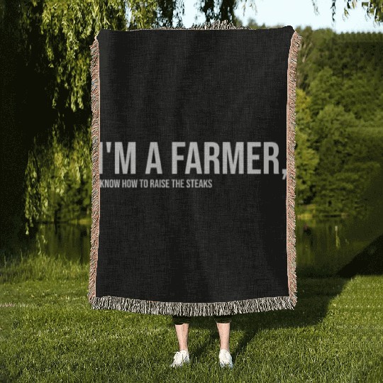 Farm, Farmer, Farmer Gift, Farming, Funny Woven Blankets
