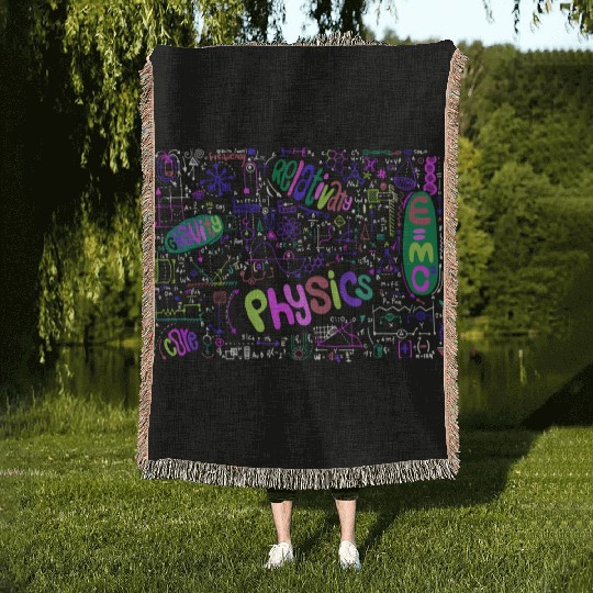 Theoretical Physics Geek Nerd Stem Science Woven Blankets