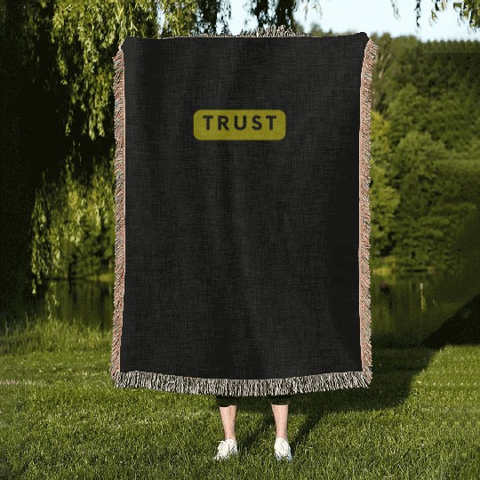 Trust The Process Woven Blankets