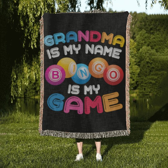 Bingo Player Grandma Woven Blankets