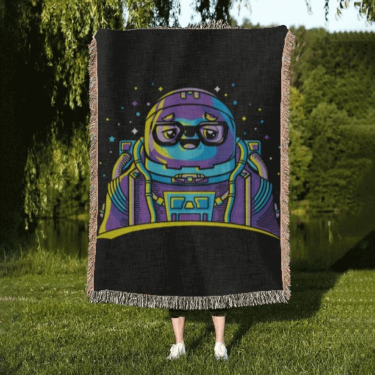 Astro Sloth Woven Blankets