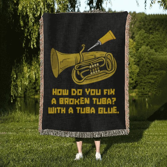 Music Teacher Funny Woven Blankets