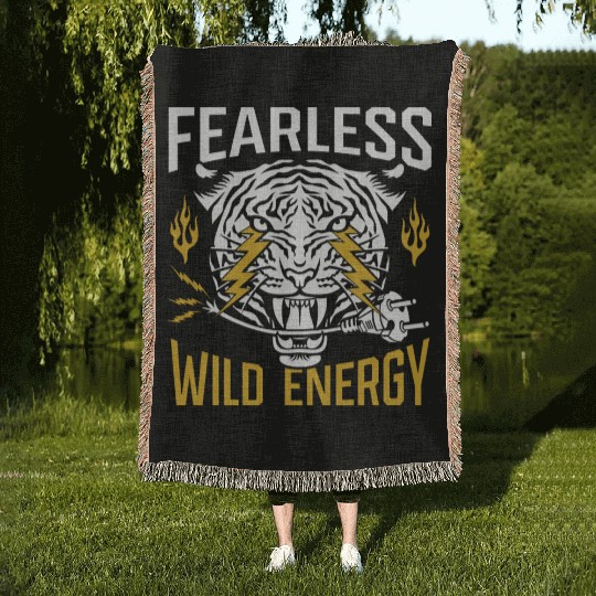 Fearless. Wild energy. Woven Blankets