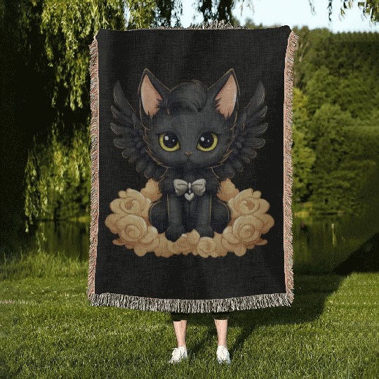 husky German Shepherd with Violin – Musical Dog Woven Blankets