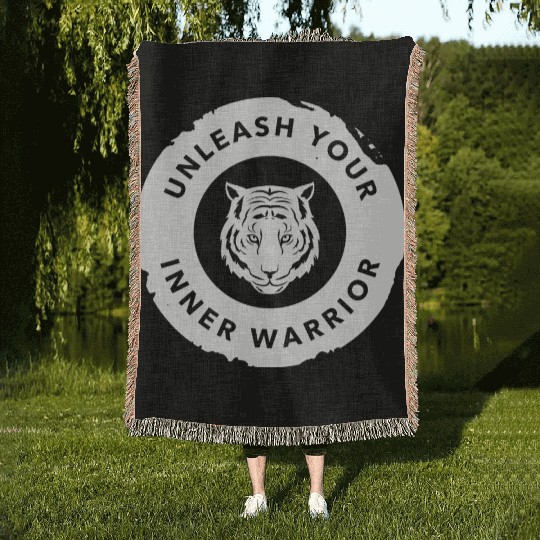 Martial Arts Unleash Your Inner Warrior Woven Blankets