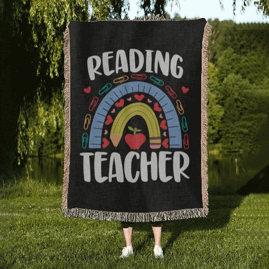 Reading Teacher Woven Blankets