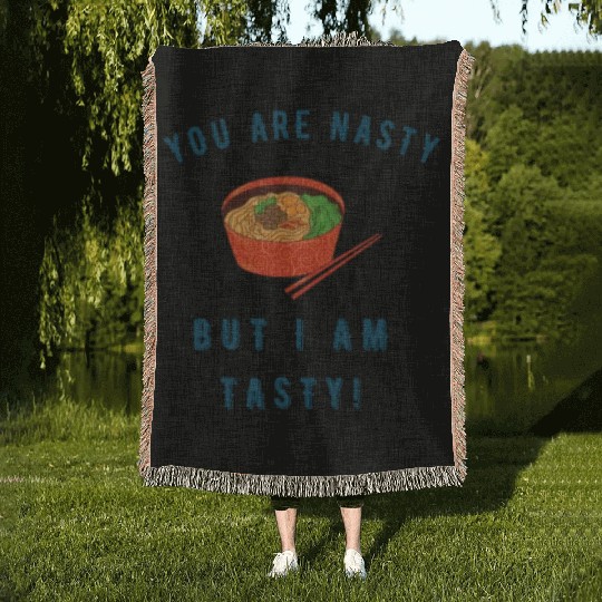 TASTY RAMEN Woven Blankets