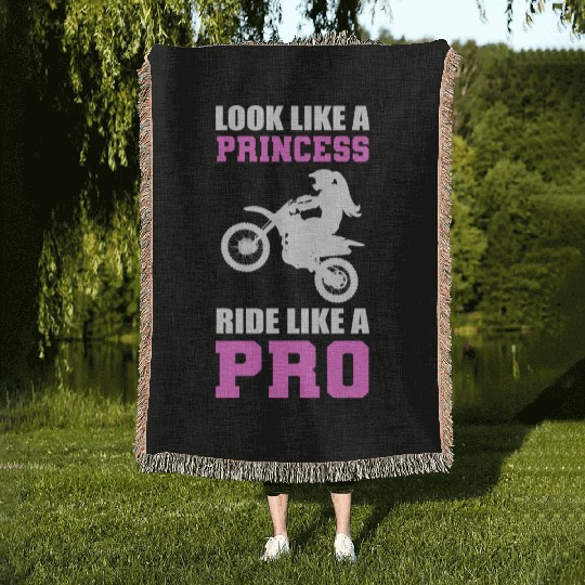 Ride Like Pro Quad Driver Or ATV Lover Gift Woven Blankets