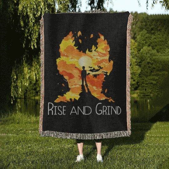 Rise and Grind Woven Blankets