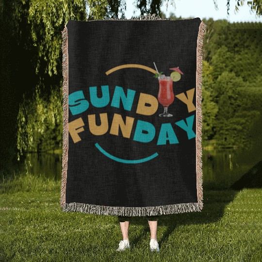 Sunday Funday Woven Blankets