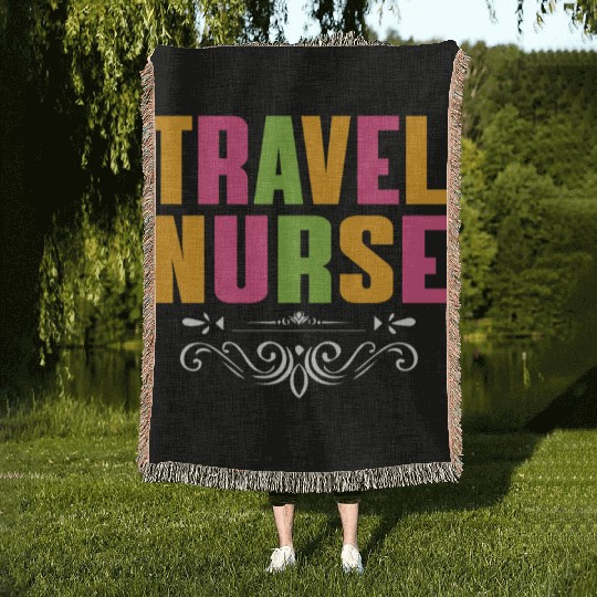 Travel Nurse Outfit Registered Nurse Woven Blankets
