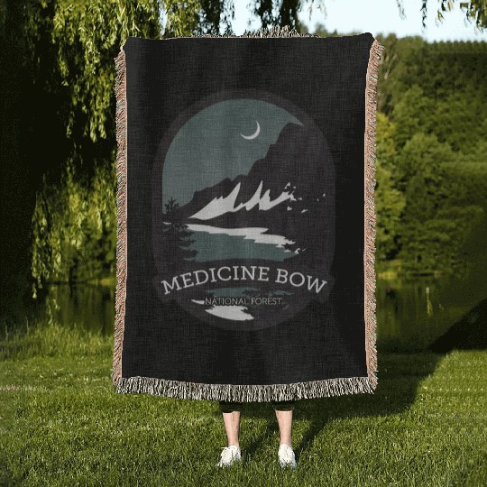 Medicine Bow National Forest Woven Blankets