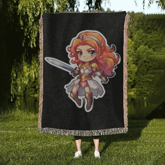 Warrior Princess Adventure Woven Blankets