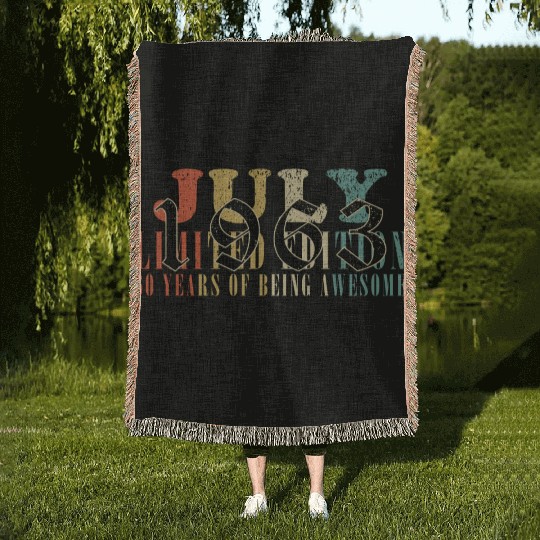 July 1963 Anniversary July 1963 July Woven Blankets